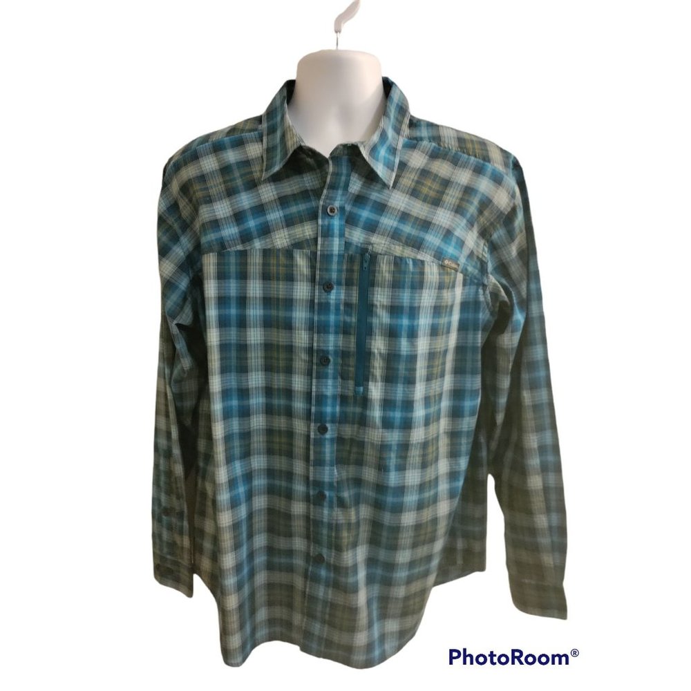 Mens size large button down shirt by Columbia Sportswear